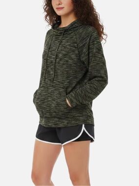NWT Calvin Klein Performance Super Soft Wick Women’s Green/Black Hoodie size M
